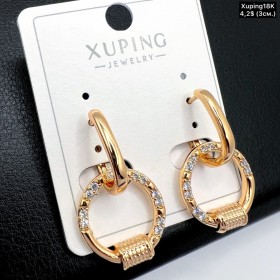 Сережки Xuping18К 19429 (3,0 см.)